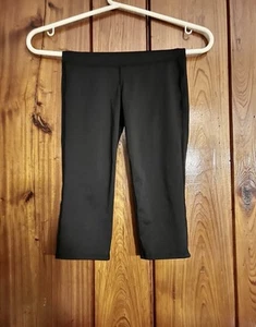 Old Navy Active Mädchen Leggings Gr. S (6-7) schwarz Go Dry Crop Mid Rise gebraucht - Bild 1 von 2