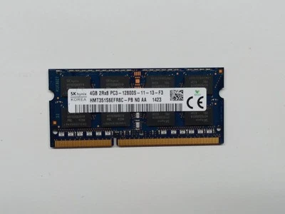 HMT351S6EFR8C-PB N0 AA Hynix Korea 4GB PC3-12800 DDR3-1600MHz CL11 204-Pin SoDim - Imagen 1 de 2
