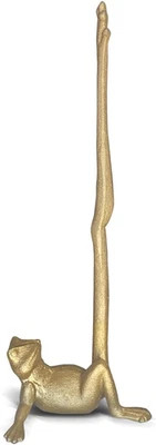 Gold Paper Towel Holder, Metal Toilet or Kitchen Paper Holder for Floor or Count - Image 1 of 4