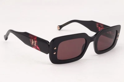 NUEVAS GAFAS DE SOL JIMMY CHOO HER 0187/S GUUU1 NEGRAS AUTÉNTICAS CON ESTUCHE 50-22 Foto 1 de 4
