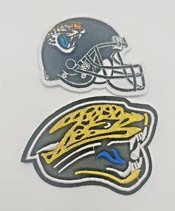 Jacksonville Jaguars Distintivi Patch Ricamati Cuciti Coppia di 2 NFL - Foto 1 di 11