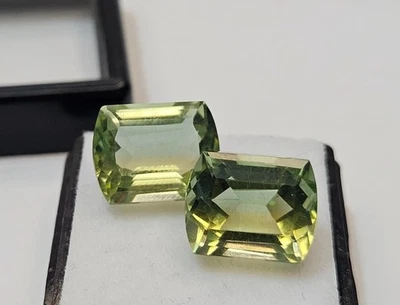 Outstanding Bi-Colour Tourmaline 13+ Ct Cushion Natural Pair Loose Gemstone - Image 1 of 4