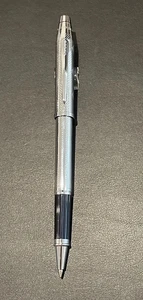 RARE CROSS CENTURY II HERRINGBONE CHROME SP ROLLERBALL PEN - Picture 1 of 2