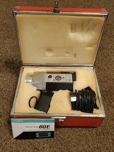 Vintage Yashica Super 60E Electronic Movie Camera Super 8 Japan With Case - Picture 1 of 11