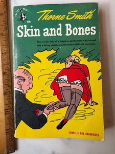 Vintage 1948 SKIN AND BONES Pocket PB Book Thorne Smith Happy Skeleton - Bild 1 von 3