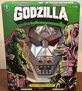 Super7 Godzilla Mechagodzilla Metallic Toho Retro Mask Adult New G7 G4 - Picture 1 of 2