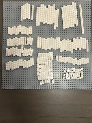Lote de piezas LEGO ladrillo blanco a granel 225 piezas 1x1 1x2 1x3 1x4 1x6 1x8 1x10 1x12 1x16 Foto 1 de 4
