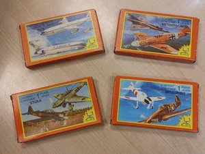 C1980's Unmade Boxed Klic Vintage Mini-Model Plastic Plane Model Kit Set Of 4 - Bild 1 von 3