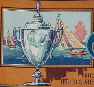Silver Cup Brand Emperor Grape Crate Label Lawrence E. McGee Exeter, California - Picture 1 of 2