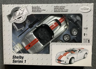 Testors Metal Body Model Kit SHELBY Series 1 - 1/32 Scale - NEW - Image 1 of 4