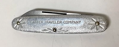 Navaja de bolsillo vintage SCHRADE 752 Carter Traveler Company de acero inoxidable de 2 hojas Foto 1 de 4