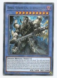 Demise, Supreme King of Armageddon CYHO-EN030 Rare Yu-Gi-Oh Card 1st Edition New