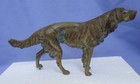 bronze ENGLISH SETTER Springer Spaniel hunting dog 11" figurine