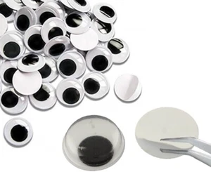 Wackelaugen Selbstklebend Wiggle Augen Kulleraugen Bastelaugen 10mm 15mm Wahlen - Bild 1 von 7
