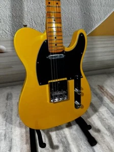 Yellow TL Electric Guitar, 6-String with 2 Single-Coil Pickups, Maple Fretboard - Picture 1 of 5