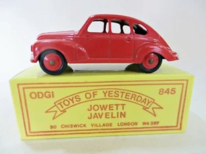 ODGI 845 'JOWETT JAVELIN' RED. SUPERB/BOXED. VINTAGE. RARE. TOYS OF YESTERYEAR. - Picture 1 of 7