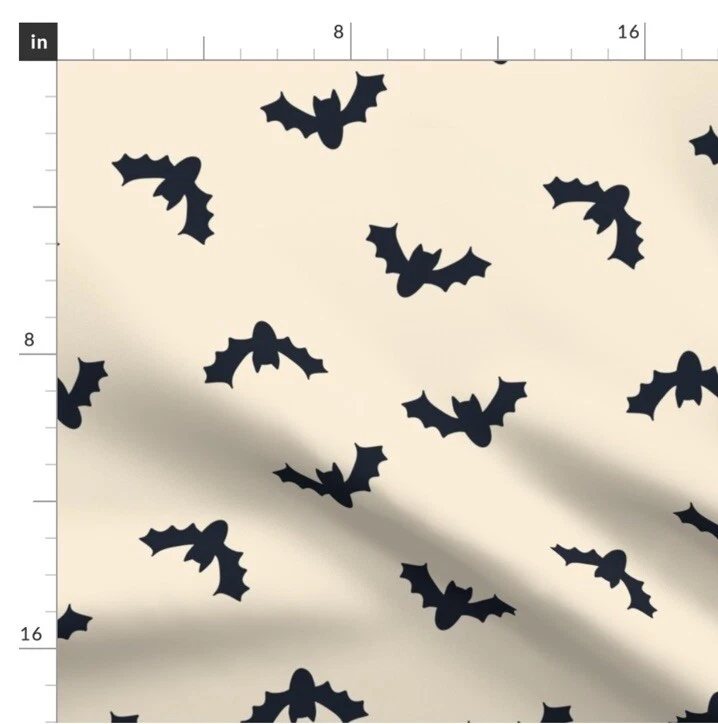 Murciélagos de flor de cuchara en tela Crm murciélago - Repetición ligera pétalo básico firma algodón Foto 1 de 4