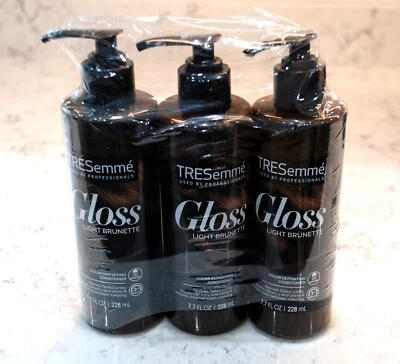 Tresemme Gloss Light Brunette Color Depositing Conditioner 3 Bottles 7.7oz size - Image 1 of 4
