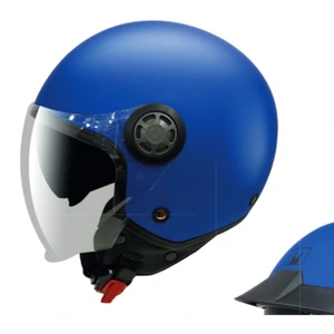 Casco Mph One Jet Semintegrale Blu Opaco Doppia Visiera + Parasole Mis S 56 Roma - Imagen 1 de 7