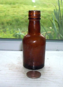 NICE SAMPLE BROWN FANCY LIQUOR BOTTLE - Picture 1 of 1