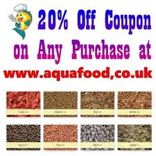 20% de descuento en cualquier compra en www.aquafood.co.uk - Foods for Fish