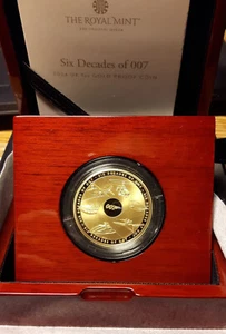 Großbritannien UK 2024 James Bond Six Decades 007 Completer 1 OZ Gold 100 £ PP - Bild 1 von 4