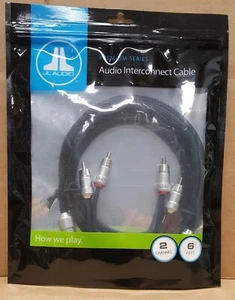 JL Audio XE-BLKAIC2-6 Premium 2-Channel 6 ft Audio Interconnect Cable  * NEW * - Picture 1 of 3