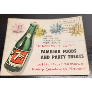 1953 Seven-Up Fresh Up Recipe Booklet - Soda- Pop- Party Treats - Picture 1 of 8