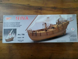 kit nave in legno da costruire mantua model caravella Nina scala 1:50 - Foto 1 di 3