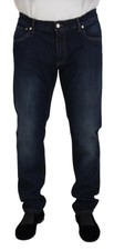 DOLCE & GABBANA Jeans Blue Cotton Straight Fit Casual Denim IT56/W42/XL 750usd