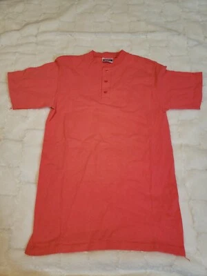 Camiseta vintage años 80 HANES Beefy 3 botones hecha en EE. UU. puntada única retro rara M Foto 1 de 4