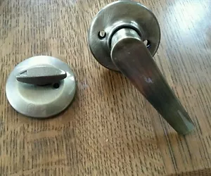 PAQUETE INTERIOR KWIKSET DELTA 604DL 5 ANTIGUA PALANCA DE LATÓN UN SOLO CILINDRO - Imagen 1 de 4