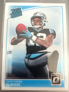 Donruss Optic Rated Rookie DJ Moore #166 Panthers 2018 - Imagen 1 de 2