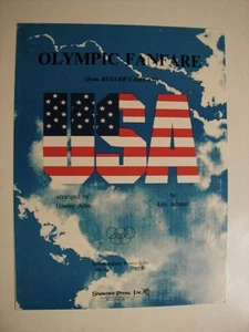 USA OLYMPIC FANFARE (From Bugler's Dream) Sheet Music 1976 - Picture 1 of 2