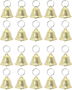Jingle Bells with Keychain Small Craft Bell for Wrapping Christmas Wedding Gifts - Picture 1 of 5