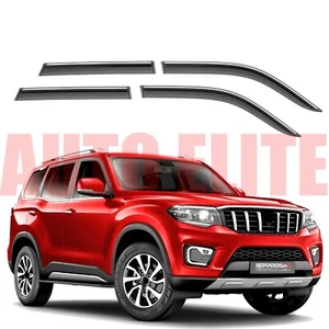 Car Rain Wind Door Visor Non Breakable Deflector for Mahindra Scorpio-N 2022 4PC - Imagen 1 de 7