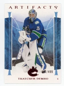 2022-23 Upper Deck Artifacts Thatcher Demko Ruby #ed/499 Vancouver Canucks - Picture 1 of 2
