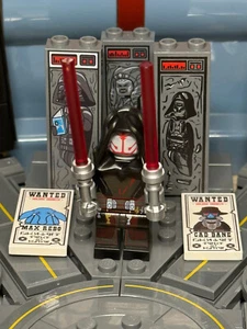 Custom Black Temple Guard - Printed on Official Lego - BrickLuv Custom - Picture 1 of 4