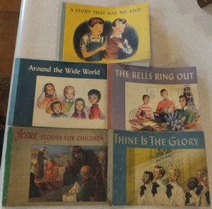 1940's & 1950's CHRISTIAN FAITH & LIFE 5 PB CHILDREN'S BOOKS SUNDAY/HOME SCHOOL - Picture 1 of 15