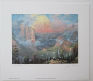 Thomas Kinkade Medaillon Edition handsignierter Druck, "Artist's Point-Yosemite"   - Bild 1 von 12