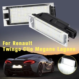 2x LED Licence Number Plate Light For Renault Clio Laguna Master Megane MK3 MK2 - Picture 1 of 10