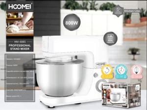 ROBOT CUCINA 800W IMPASTATRICE PLANETARIA PROFESSIONALE CAPACITA' 4.8LT HM-6885 - Foto 1 di 4