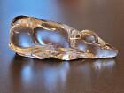 Baccarat Mouse Clear Crystal 4" Long Made in France Paperweight Vintage Signed