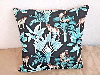 Allen + Roth Black Tropical  Outdoor Furniture 18" Decorative Pillow NWT - Image 1 of 4