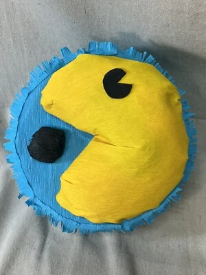 PAC Man Mini Pinata Handmade Arcade Party Decor Gift box 8” V5551 - Image 1 of 4