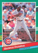 1991 Donruss Baseball Shawon Dunston Chicago Cubs #686