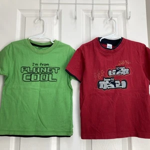 Vintage 2005/2010 Gymboree Tee + Gap Polo + TCP Rugby Polo + Oshkosh Shirt sz 4T - Picture 1 of 6