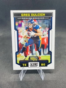 2023 Score Base #76 Greg Dulcich Denver Broncos Football Card - Picture 1 of 2