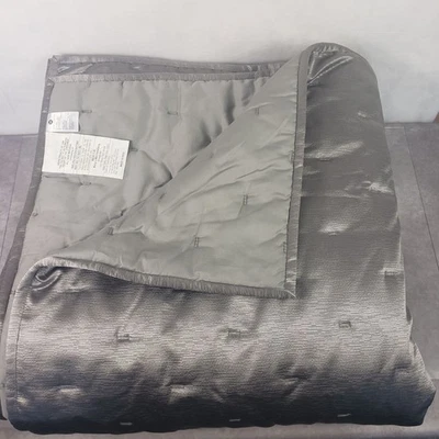 Hotel Collection Full/Queen Quilted 1 Piece Coverlet Glint Gray Silver 94 x 96 - Image 1 of 4