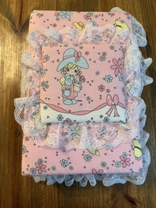 Vintage Handcrafted Precious Moments Baby Fabric Photo Book Album Keepsake 83 Pg - Picture 1 of 8